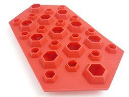 ice Mold Silicone Party Maker 3d Diamonds Gem Cool Ice Cube Chocolate Soap Tray (Red) N2