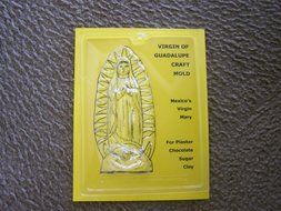 Virgin of Guadalupe Plastic Mold for Plaster, Sugar Skulls, Craft Projects