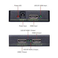 Tendak HDMI Splitter 1 in 2 out HDMI Splitter Amplifier for Dual Display Support Ultra HD 4K x 2K, 3D, Full HD...