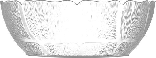 Carlisle (691407) Petal Mist Bowls, Set of 4 (5.7-Quart, Polycarbonate, Clear) N3
