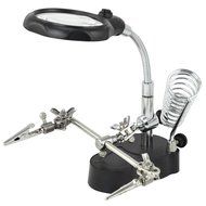 Topro Soldering Stand Workbench LED Lighting Magnifying Glass Kit