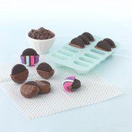 Sweet Creations 12-Cup Chocolate Covered Cookie Mold, 4 Shapes, Blue