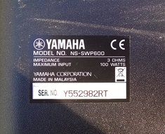 Yamaha NS-SWP600 Powered Passive Subwoofer for Home Audio