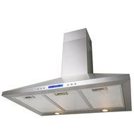 30" Kitchen Wall Mount Stainless Steel Range Hood Stove Vents Brushed Nickel