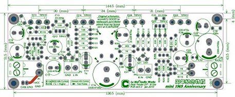 NB-1 Mini HOOD1969 Class A 3W+3W Amplifier kit