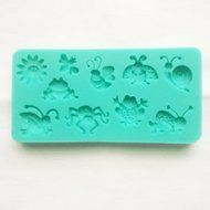 Allforhome Summer Grass theme candy mold Sugarcraft fondant gunpaste cake decoration cupcake topper icing sugarpaste...