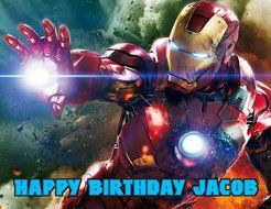 Ironman The Avengers Edible Image Photo Sugar Frosting Icing Cake Topper Sheet Personalized Custom Customized... N2