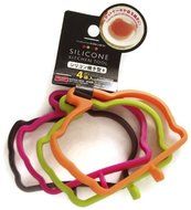 Silicone Baking Ring (Mini), Bunny Rabbit Shaped Pancake Egg Mold, Set of 4 (Small)