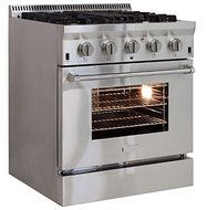 AGA APRO30AGSS 30" Professional Gas Range with RapidBake Convection, Stainless Steel