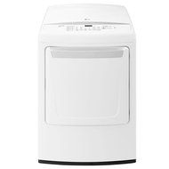 LG DLE1501W 27" Electric Front Load Dryer with 7.3 cu. ft. Capacity, Front Control, 8 Drying in White N2