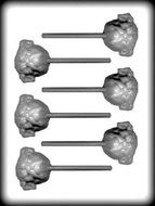 Bulldog Head Pop Hard Candy Mold