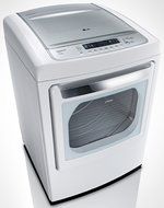 LG PAIR BUY-Front-Control Laundry Pair with WaveForce Technology (with ELECTRIC Dryer) WT1201CW DLEY1201W in Classic...