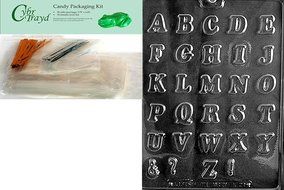 Cybrtrayd L039 Letters A-Z (Small) Chocolate Candy Mold with Exclusive Cybrtrayd Copyrighted Chocolate Molding... N2