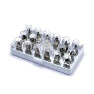 16 Piece Nozzles Stainless Piping Steel Cake Decorating Tube Tips Set for Cake Decoration with Hinged Storage... N3