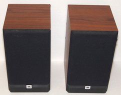 2 x JBL P10 2 Way Bookshelf / Front / Satellite Speakers 50W Wood - Titanium Tweeter