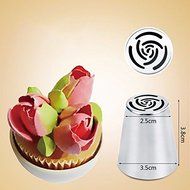 Pastry Tips Set 5Pcs/Lot Russian Tulip Icing Piping Nozzles Kitchen Cake Decoration Decor Tips Tool #83838 N6