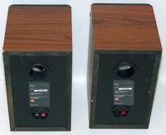 2 x JBL P10 2 Way Bookshelf / Front / Satellite Speakers 50W Wood - Titanium Tweeter N2