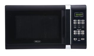 Bella 700-Watt Compact Microwave Oven, 0.7 Cubic Feet, White with Chrome N6