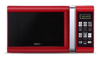 Bella 700-Watt Compact Microwave Oven, 0.7 Cubic Feet, White with Chrome N7