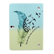 Galaxy Tab 4 10.1 Case, High Quality PU Leather Wallet Case [Card Slots] Damage Resistance and Kickstand Feature... N84