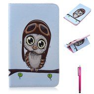 Galaxy Tab 4 10.1 Case, High Quality PU Leather Wallet Case [Card Slots] Damage Resistance and Kickstand Feature... N96