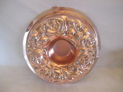 Vintage Anchor Hocking Aluminum Coppertone 5 Cup Ring Jell-o Mold - Bundt Cake Baking Pan N2