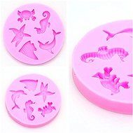 Sea Animal Silicone Mould Cake Decorating Sugarcraft Mold With Seahorse Shells N4