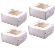 Whosee 4Pcs 6 holes Brown Muffin Holes Paper Cupcake Box N16