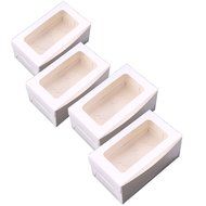 Whosee 4Pcs 6 holes Brown Muffin Holes Paper Cupcake Box N18