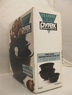 PYREX Black Mixing Bowl Nesting Set N3