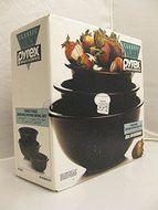PYREX Black Mixing Bowl Nesting Set N4