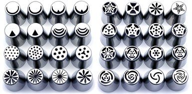 LiveEco Russian Piping Tips Professional 42-Piece Set | For Cake and Cupcake Icing Decorating | Includes Piping... N4