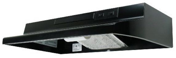 Air King AR1366 7-Inch Round Ducting Under Cabinet Range Hood with 2-Speed Blower and 180-CFM, 7.5-Sones, 36-Inch...
