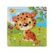 Leopard Puzzles Toys ，BeautyVan Wooden Leopard Jigsaw Toys For Kids Education And Learning Puzzles Toys