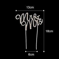 Lulu Sparkles LLC Crystal Rhinestone Bling Wedding Monogram Mr &amp; Mrs Cake topper Wedding cake topper Bling Keepsake...