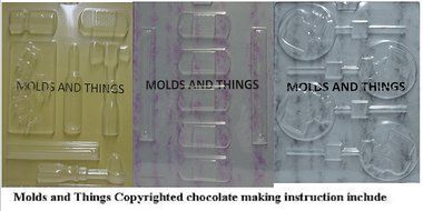 Band-Aid and Thermometer Jobs Chocolate Candy Mold &amp; Nurse Kit Chocolate Candy Mold With &copy; Candy Making Instruction N3