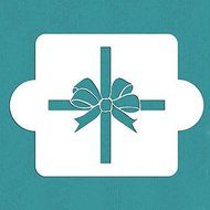 Y&amp;XL&amp;H Valentine&#039;s Gift Wrapped with a Bow Stencil, Cake Plastic Art Stencils,