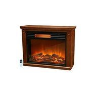 Lifesmart Infrared Fireplace with All Wood Mantle and Remote (Large Room) N4