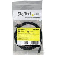 StarTech.com 15 ft Thin Toslink Digital Optical SPDIF Audio Cable - 15ft / 15 Feet Optical Audio Cable N3