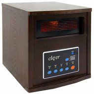 Clevr Portable Electric 1500w Infrared Heater Quartz Wood 1200 SQFT Fireplace N4