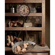Decorative Vintage Style Market Scale - 13.5&quot;x 6.5x13&quot; Pan 7.75&quot; Face