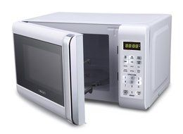 Bella 700-Watt Compact Microwave Oven, 0.7 Cubic Feet, White with Chrome N8