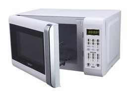 Bella 700-Watt Compact Microwave Oven, 0.7 Cubic Feet, White with Chrome N9