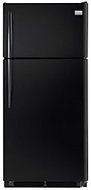 Gallery Series Energy Star Refrigerator with Top-Mount Freezer Color: Ebony Black