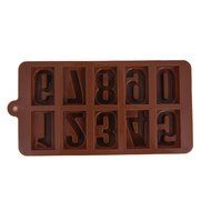 Crazy Egg 10-cavity Silicone Kids Entertaining and Educational Arabic Numbers Baking Mold