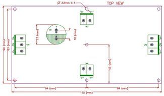 Electronics-Salon 1PCS Capacitor Filter Bare PCB, Support 24pcs D22mm Electrolytic Capacitors. N7