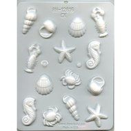 3 Pack- Sea Creatures Hard Candy Molds