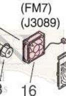 Hp Laserjet 9500 Rh7-1564-000cn Fan Fm7