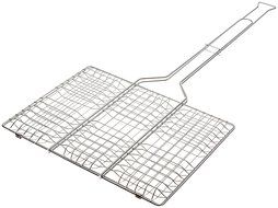 Rome&#039;s #64 9 Inch x 13 Inch Basket Hamburger Grill Basket, Chrome Plated Steel
