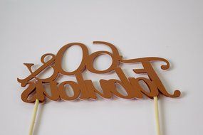 All About Details Copper 60-&amp;-fabulous Cake Topper N4